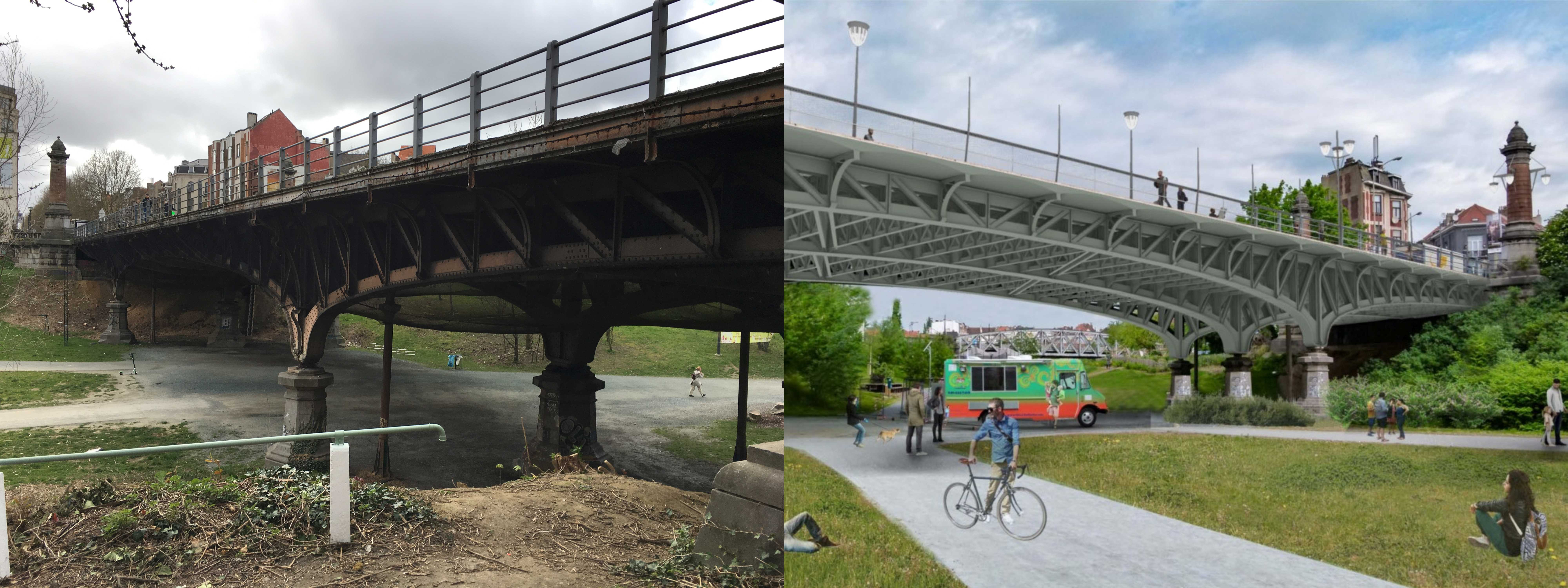 Urban Com Pont Du Jubile Avant Apres Light