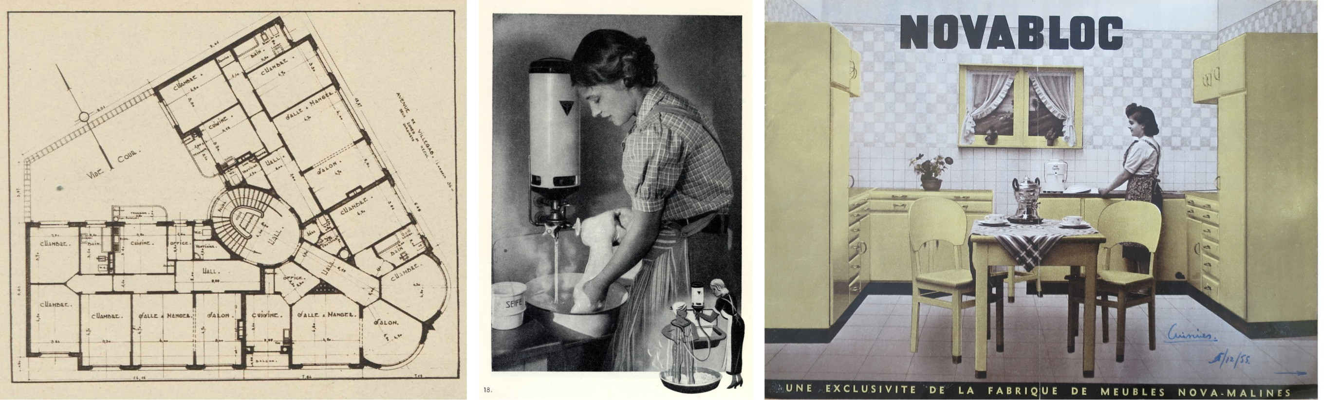 Foto's van: Standaardplan van de Résidence Basilique in Ganshoren, Catalogus Junckers en Catalogus Nova