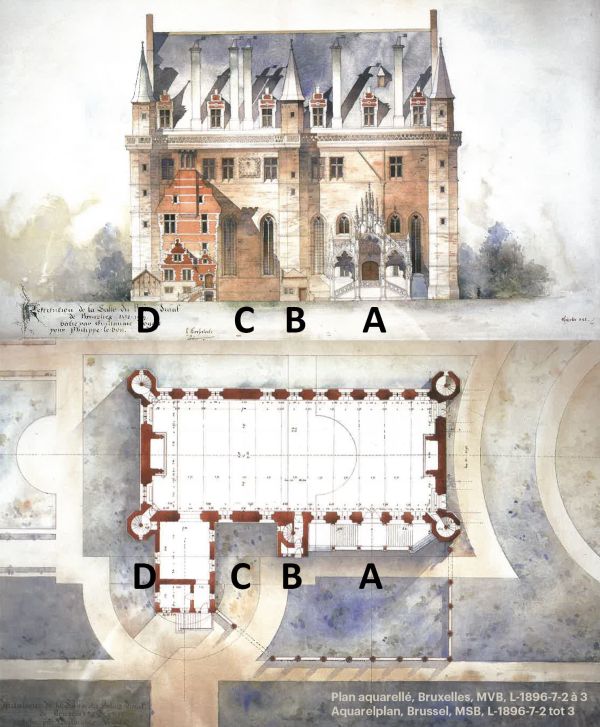 Plan aquarellé