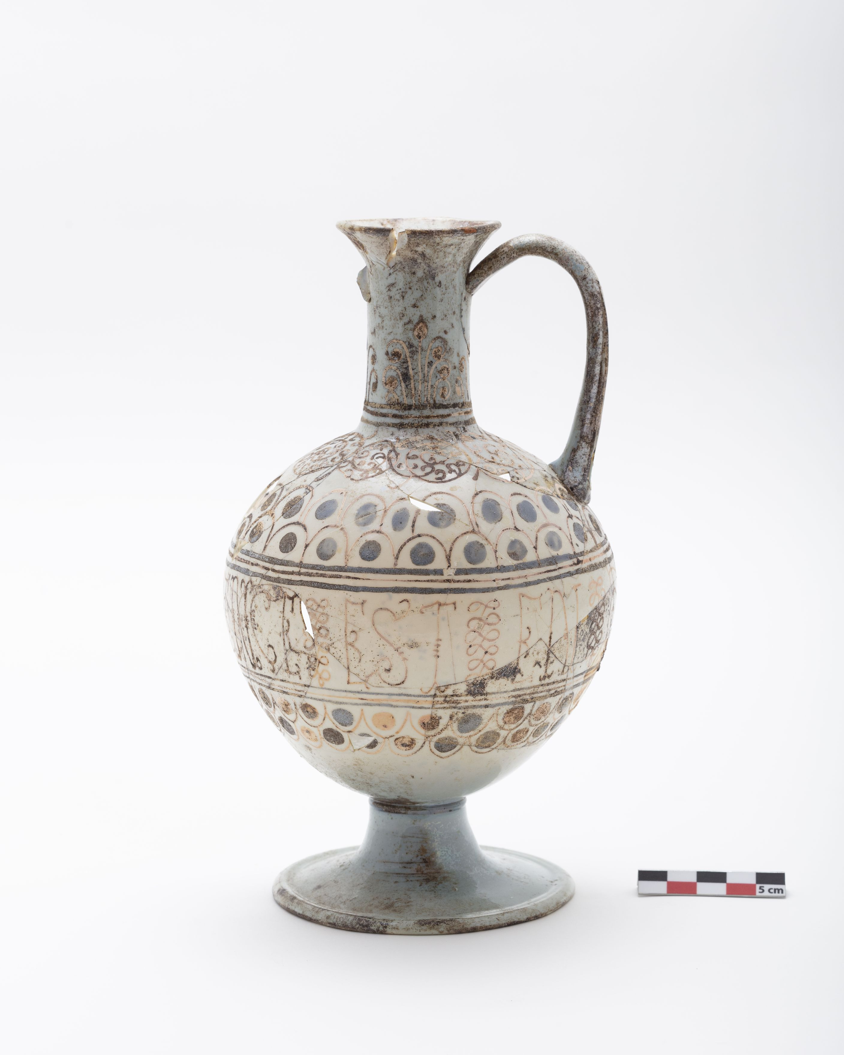 Vase en verre lattimo