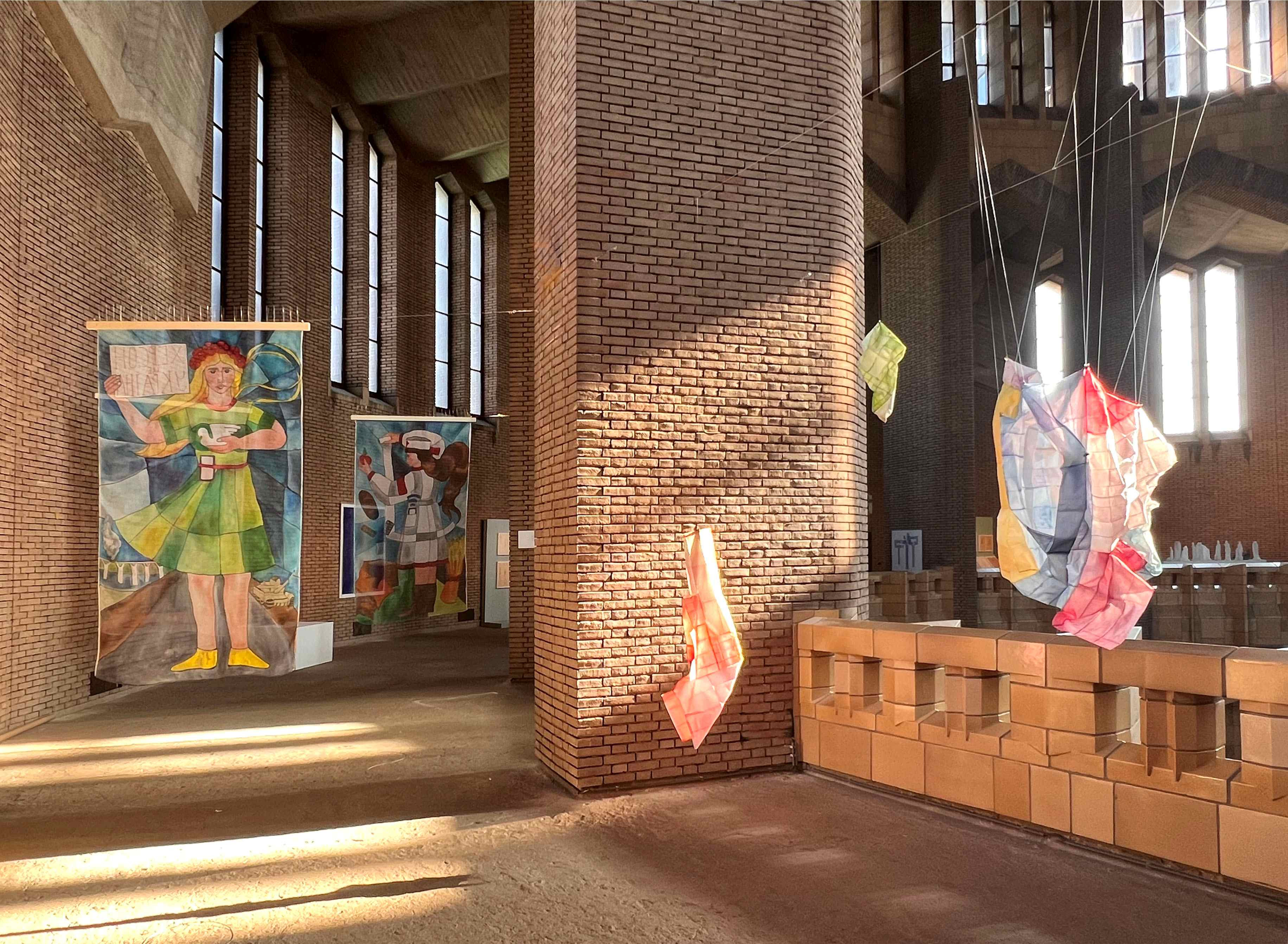 Works by Maria Kley exhibited in the Basilica • © Maria Kley