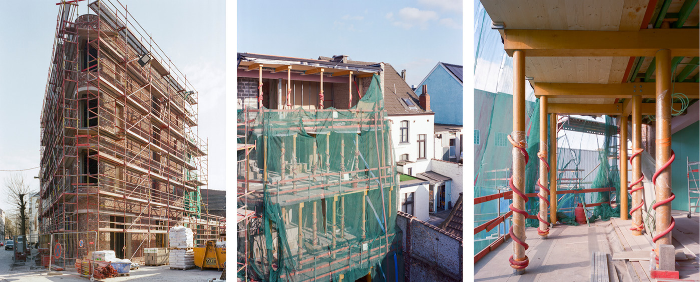 Werf in de Waskaarsstraat 34-36 in Anderlecht