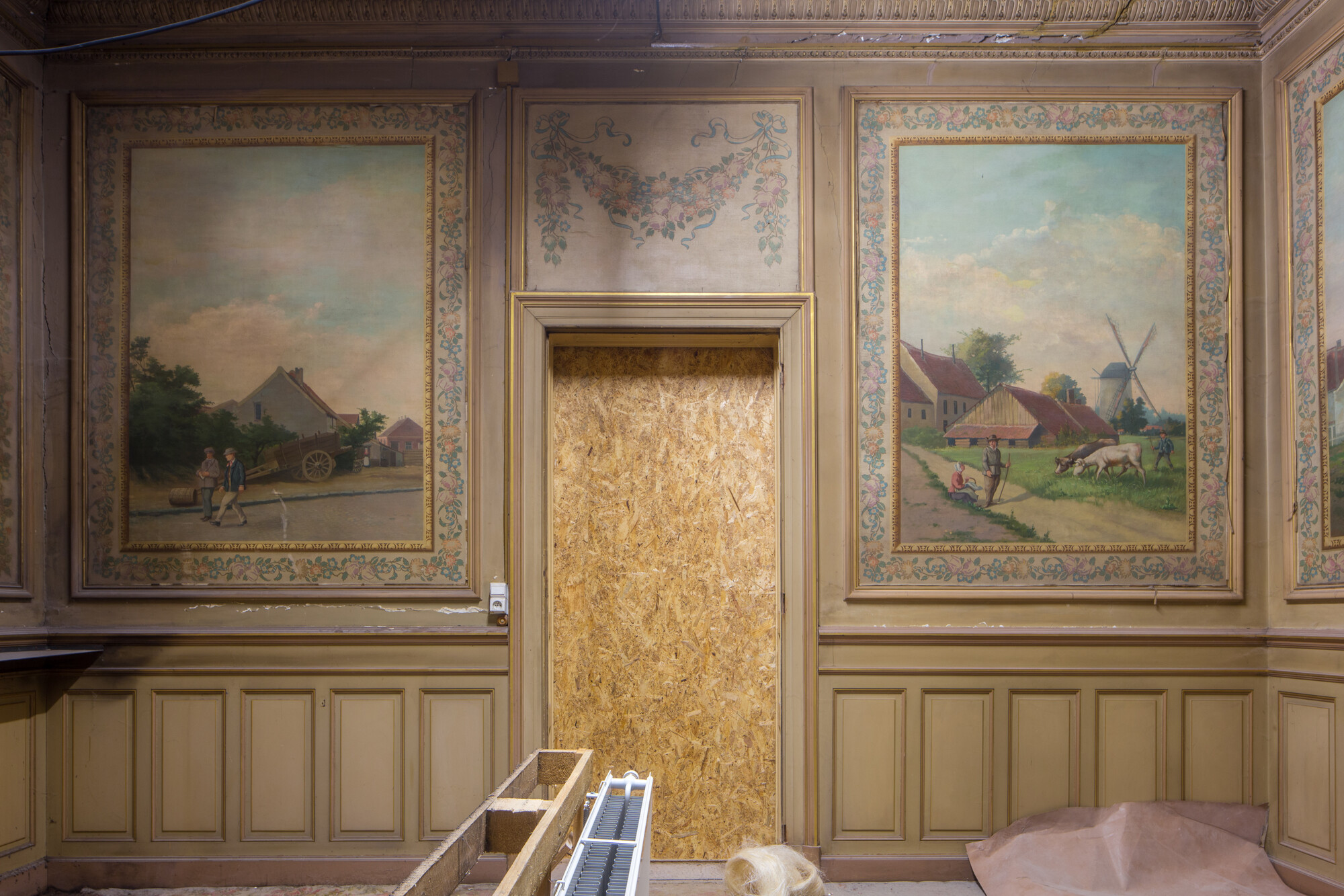 Werf van het voormalige huis en kantoor van notaris Hap