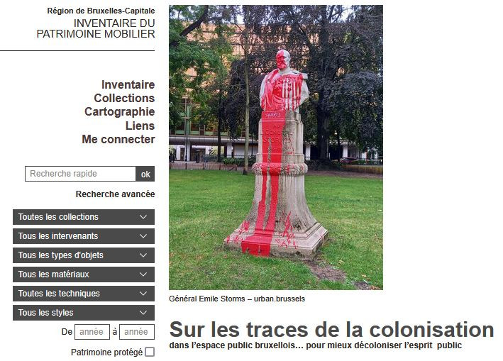 Thema “Over de sporen van de kolonisatie” in de Brusselse Inventaris van het Roerend Erfgoed © urban.brussels