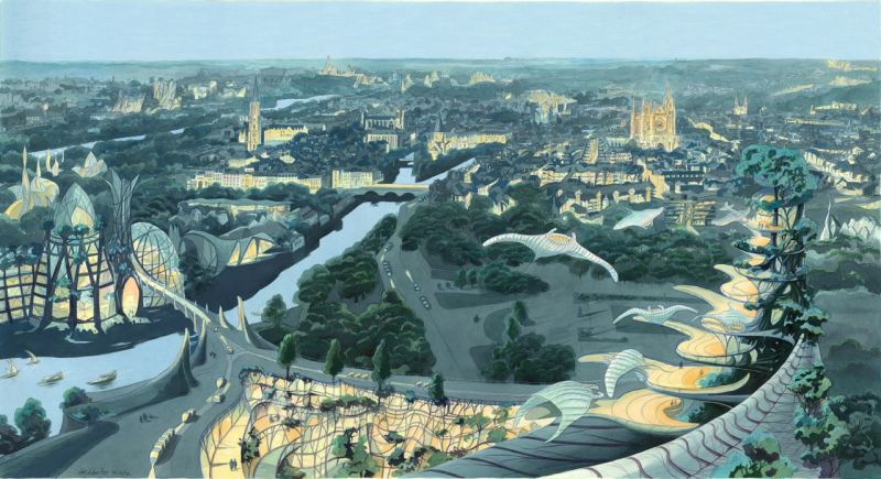 Metz, groene stad, in 2150.