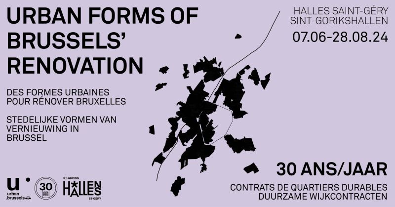 Affiche de l'exposition "Des formes urbaines pour rénover Bruxelles"